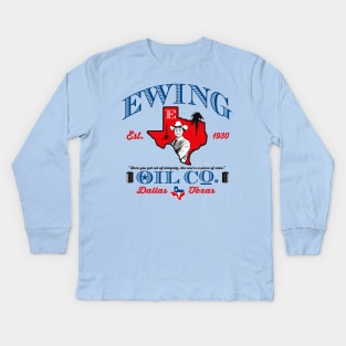 Ewing Oil Co. Kids Long Sleeve T-Shirt